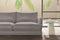 Valencia Serena Leather 2-Piece Left Bumper Chaise Sectional Sofa, Light Grey
