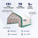 Single Truss Storage Shelter W20'xL20'xH12'