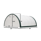 Single Truss Arch Storage Shelter W20'xL30'xH12'
