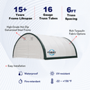 Single Truss Arch Storage Shelter W20'xL42'xH12'
