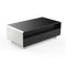 FORNO Evoluto  51" Smart Coffee Table – Dual Fridge Drawers, Bluetooth Audio, Wireless Charging, RGB Light in Black in White, FCTFR7006-51WHT