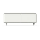 FORNO Evoluto  51" Smart Coffee Table – Dual Fridge Drawers, Bluetooth Audio, Wireless Charging, RGB Light in Black in White, FCTFR7006-51WHT