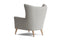 Valencia Sonnet Weaved Fabric Accent Chair, Light Grey