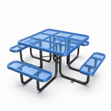 46" Square Picnic Table With Umbrella Hole