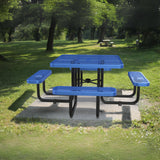 46" Square Picnic Table With Umbrella Hole