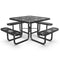 46" Square Picnic Table With Umbrella Hole