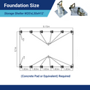 Single Truss Arch Storage Shelter W20'xL30'xH12'