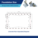 Double Truss Storage Shelter W40'xL64'xH23'