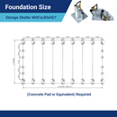Double Truss Storage Shelter W40'xL80'xH21', 10' Truss Spacing