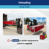 Double Truss Storage Shelter W40'xL64'xH23'