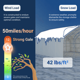 Single Truss Arch Storage Shelter W20'xL30'xH12'