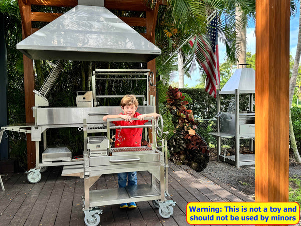 Tagwood BBQ Argentine Santa Maria Wood Fire & Charcoal Gaucho Grill | BBQ03SS MINI -