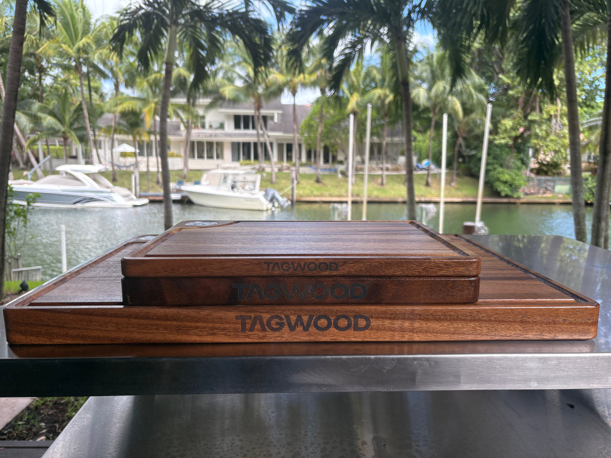 Tagwood BBQ Premium Walnut Cutting & Carving Board – Edge Grain | TAWO06