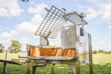 Tagwood BBQ Argentine Clamp Grill with firebox | BBQ33SS --