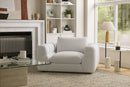 Valencia Taylor Boucle Fabric Accent Chair, Pearl