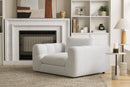 Valencia Taylor Boucle Fabric Accent Chair, Pearl