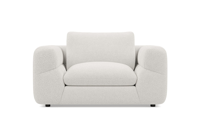Valencia Taylor Boucle Fabric Accent Chair, Pearl