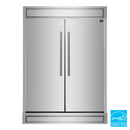 FORNO Package - 36" Electric French Door Range, Wall Mount Range Hood, Refrigerator and Dishwasher, AP-FFSEL6917-36-4PK-1