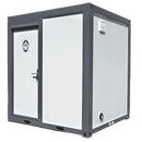 Portable Toilet with Fan-shaped Door Shower