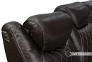 Valencia Oslo Console Home Theater Seating Row of 3 Dropdown Center, Dark Chocolate