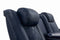 Valencia Tuscany Leather Home Theater Seating Single, Navy Blue