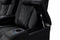 Valencia 2025 New Tuscany Heat & Massage Leather Home Theater Seating Row of 2, Midnight Black