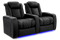 Valencia 2025 New Tuscany XL Luxury Leather Home Theater Seating Row of 2, Onyx