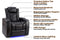Valencia Tuscany Slim Leather Home Theater Seating Single, Midnight Black