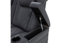 Valencia Tuscany Leather Home Theater Seating Single, Charcoal Grey