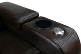 Valencia Tuscany Leather Home Theater Seating Single, Dark Chocolate