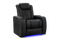 Valencia Tuscany Luxury Leather Home Theater Seating Single, Onyx