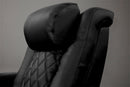 Valencia Tuscany Luxury Leather Home Theater Seating Single, Moonlight Blue