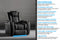 Valencia Tuscany Luxury Leather Home Theater Seating Single, Moonlight Blue