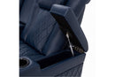 Valencia Tuscany Leather Home Theater Seating Single, Navy Blue