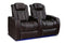 Valencia 2025 New Tuscany Leather Home Theater Seating Row of 2, Dark Chocolate