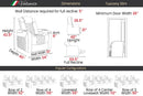 Valencia 2025 New Tuscany Slim Ultimate Luxury Leather Home Theater Seating Row of 4 Loveseat Left, Onyx
