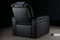 Valencia 2025 New Tuscany Slim Ultimate Luxury Leather Home Theater Seating Row of 4 Loveseat Left, Onyx