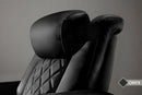Valencia 2025 New Tuscany Slim Ultimate Luxury Leather Home Theater Seating Row of 5, Onyx