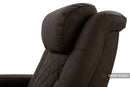 Valencia 2025 New Tuscany Ultimate Luxury Leather Home Theater Seating Row of 4 Loveseat Right, Dark Roast
