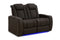 Valencia 2025 New Tuscany Ultimate Luxury Leather Home Theater Seating Row of 2 Loveseat, Dark Roast