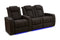 Valencia 2025 New Tuscany Ultimate Luxury Leather Home Theater Seating Row of 3 Loveseat Right, Dark Roast