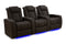 Valencia 2025 New Tuscany Ultimate Luxury Leather Home Theater Seating Row of 3, Dark Roast