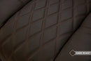Valencia 2025 New Tuscany Ultimate Luxury Leather Home Theater Seating Row of 4 Loveseat Right, Dark Roast