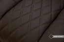 Valencia 2025 New Tuscany Ultimate Luxury Leather Home Theater Seating Row of 4, Dark Roast