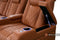 Valencia 2025 New Tuscany Ultimate Luxury Leather Home Theater Seating Row of 4 Loveseat Right, Royal Cognac