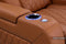Valencia 2025 New Tuscany Ultimate Luxury Leather Home Theater Seating Row of 4 Loveseat Right, Royal Cognac