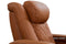 Valencia 2025 New Tuscany Ultimate Luxury Leather Home Theater Seating Row of 4 Loveseat Right, Royal Cognac