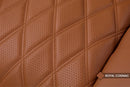 Valencia 2025 New Tuscany Ultimate Luxury Leather Home Theater Seating Row of 4 Loveseat Right, Royal Cognac