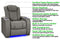 Valencia Tuscany Vegan ECO Leather Single Home Theater Seating, Stone