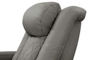 Valencia Tuscany Vegan ECO Leather Single Home Theater Seating, Stone